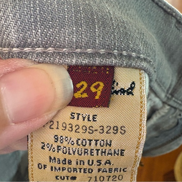 7 For All Mankind Gray Cutoff Denim Shorts Size 29 (Repurposed Jeans)‎ - Picture 7 of 9